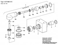 Bosch 0 607 958 843 ---- Angle Screwdriver Head Spare Parts